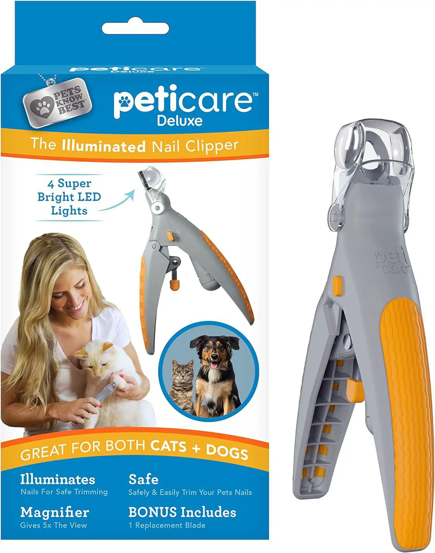 Professional Pet Nail Clipper Scissors With LED Light Cat Dog Nail Clippers Tool Scissors Toeclaw Cutter Pet Suppl