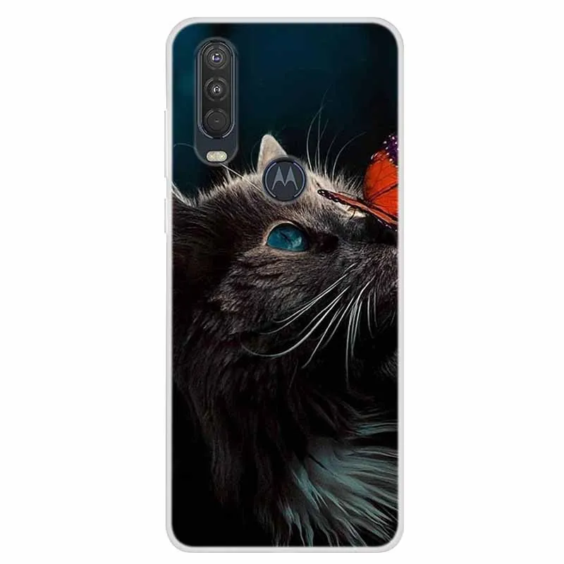 Charming Cat Soft TPU Silicone Shockproof Phone Case - Lovely Painted Design