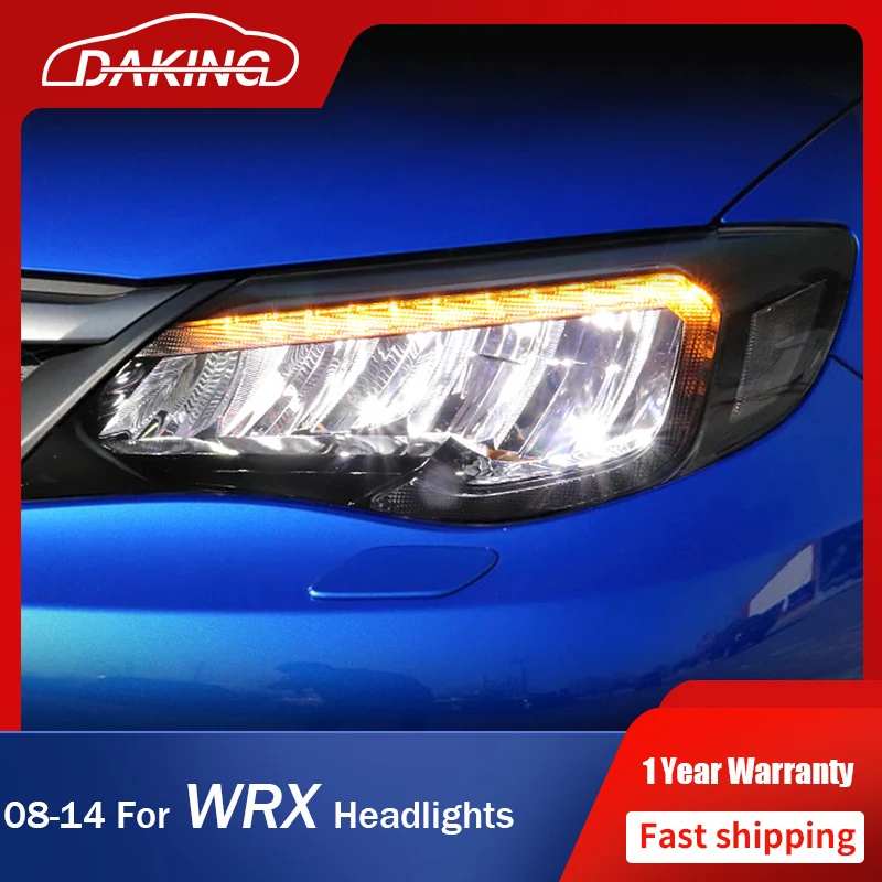 

Headlights for SUBARU Impreza WRX 2008-2014 Headlights LED DRL Front Dynamic Turn Signal Lamp Auto Assembly for LHD for RHD