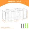 7Slot Storage Box Week Label Dispenser Acrylic Wallmount Transparent Box Versatile Sticker Roll Dispenser for Home School Office 4