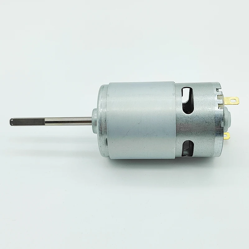 1pc 카본 브러쉬 775 모터 미니 42mm 롱 샤프트/D 샤프트 DC 12V 18V 24V 음소거 저속 대형 토크