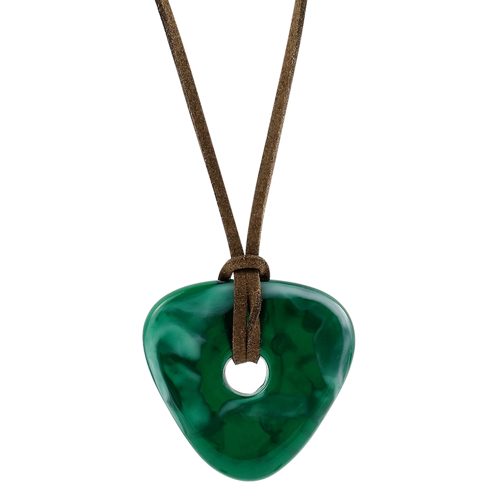 

Hot Movie Coraline Necklace Green Seeing Stone Pendant Necklace Rope Chain Kids Women Men Jewelry Party Props Gift