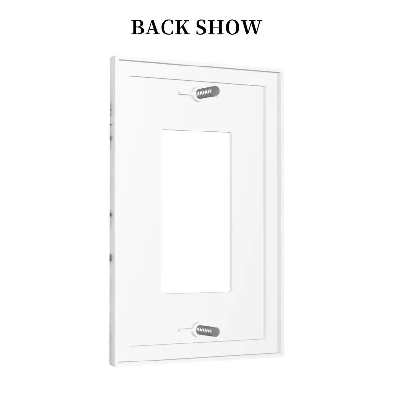 Custom White Grey Marble Single Rocker Plate 3 | Custom White Grey Marble Single Rocker Plate 3