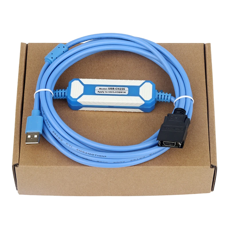 Omron CS1G/CJ1M/CQM1H/CPM2C PLC programlama Kablosu için uygundur USB-CN226+ USB Veri İndirme Hattı
