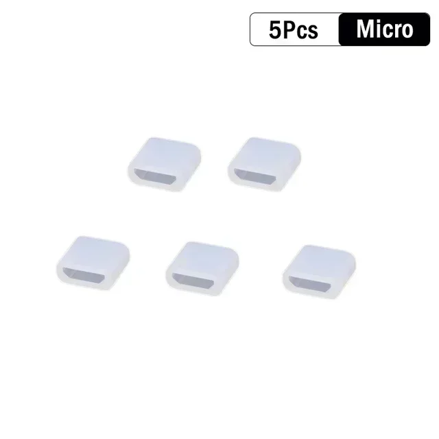 Silicone Anti-Dust Plugs for Charging Ports – Universal Cover Caps for USB and Charging Cables