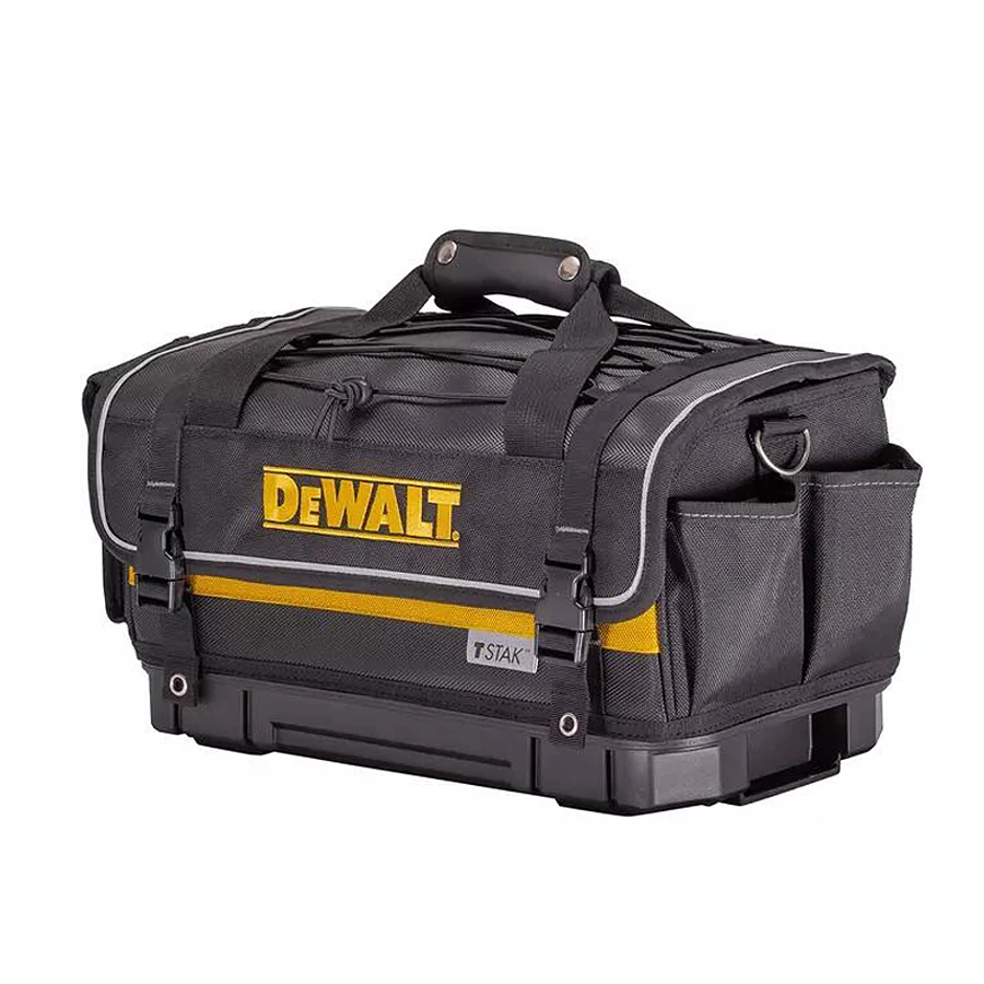 DEWALT Rigid Covered Tool Bag Covered Storage Handy Portable Hard Bottom Electricians Repairman Tools Tote Bag DWST83540-1 5