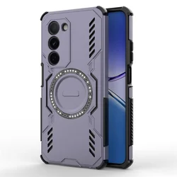 Lens Protection Heat Dissipation Case with Magnetic Wireless Charging Cover for OPPO A5 5G (Purple)