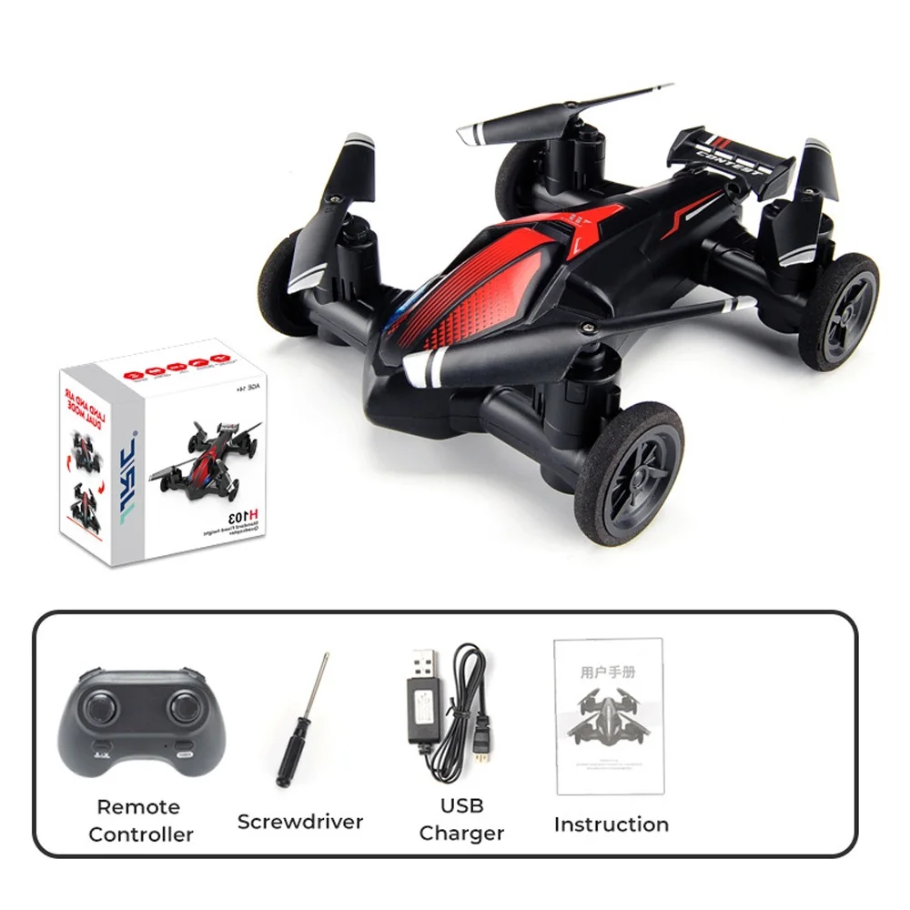 Mini Drone JJRC Land-Air Dual-Mode Four-Axis Remote Control Aircraft Tumbling Light Unmanned Vehicle Toy