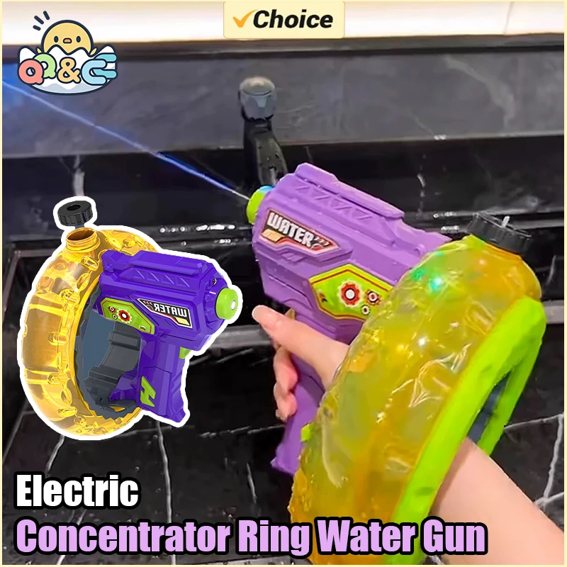 Electric Water Gun Toy for Kids with Large Capacity and Colorful Lights