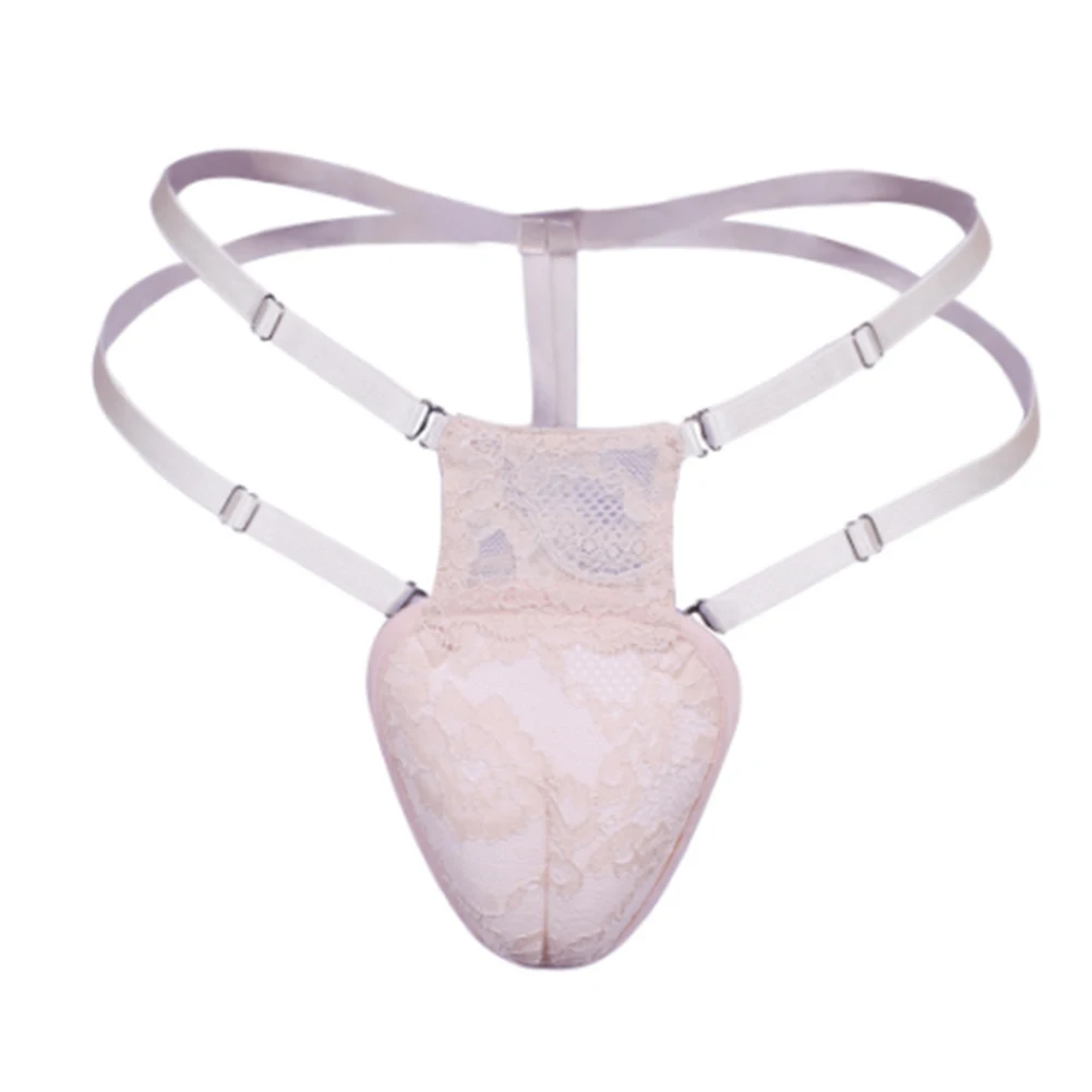 

Camel Toe Panties Men G-String Hiding Gaff Thong Sissy Feminization T Back Shapping Underwear Crossdressing Erotic See-Through