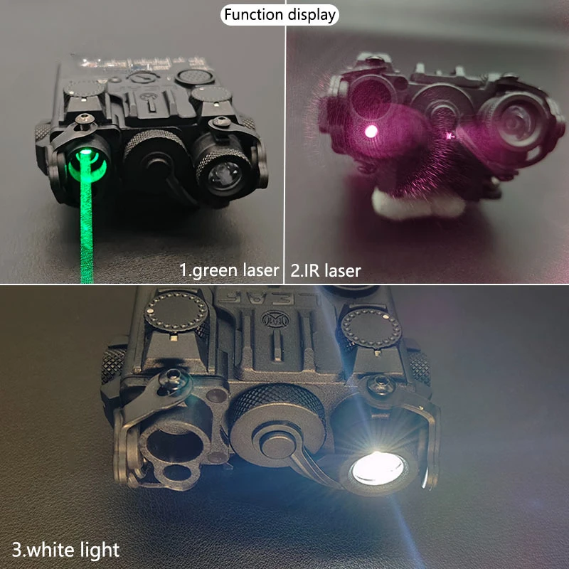 Tacital Airsoft Nylon 2.5 Plug PEQ DBAL A2 Green/Red Aim Laser IR LED White Light Mount Hunting Guns Weapon Laser Sight