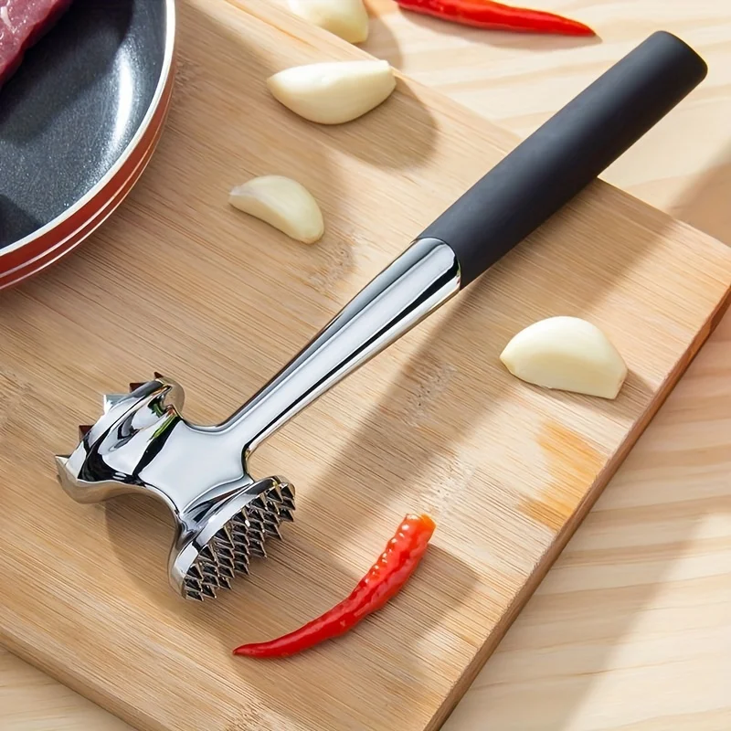 Meat-Tenderizer Hammer Kitchen Double-Sided Meat Tenderizer Metal-Meat Hammer Household Stainless Steel Rolled Meat Steak