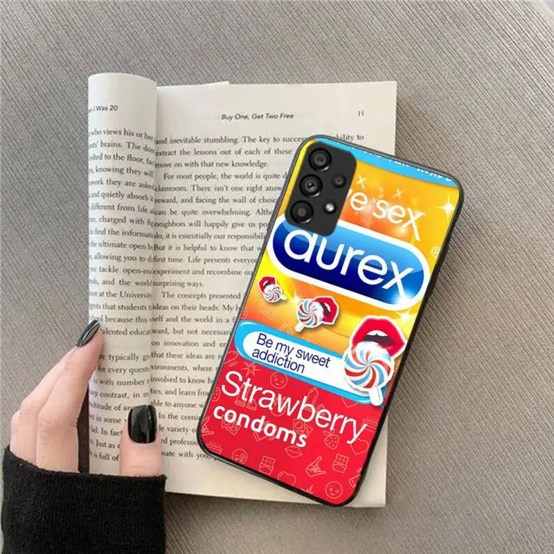 Sexy condom brand D-Durex box Phone Case For Samsung GalaxyA91 80 73 71 70 53 52 51 42 41 40 32 31 S235G Plus Ultra images - 6