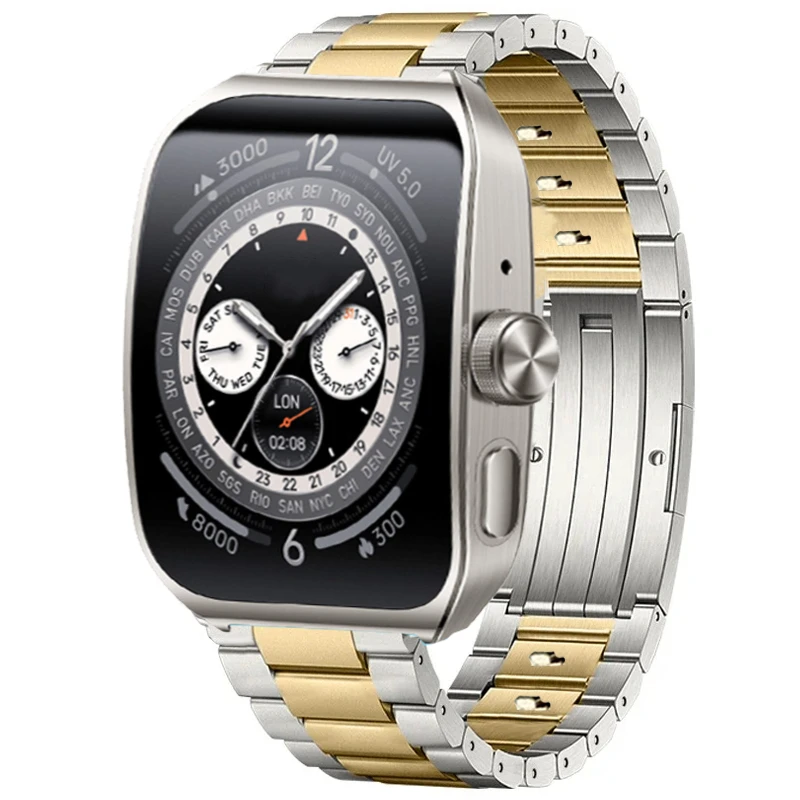 22mm Titanium Strap For OPPO Watch X Realme 3/2/S Pro Replacement Bracelet For OnePlus Watch 2 46mm Metal Bracelet Wrist Strap