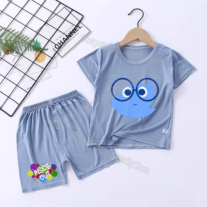 thumbnail image 1 of Disney-Conjunto de pijamas de dibujos animados para niños y niñas, ropa de dormir de manga larga, camisa de bebé, Tops, 2 piezas, 1 of 5