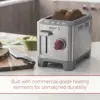 Shade Selector, Bagel and Defrost Settings, Red Knob, Stainless Steel 6