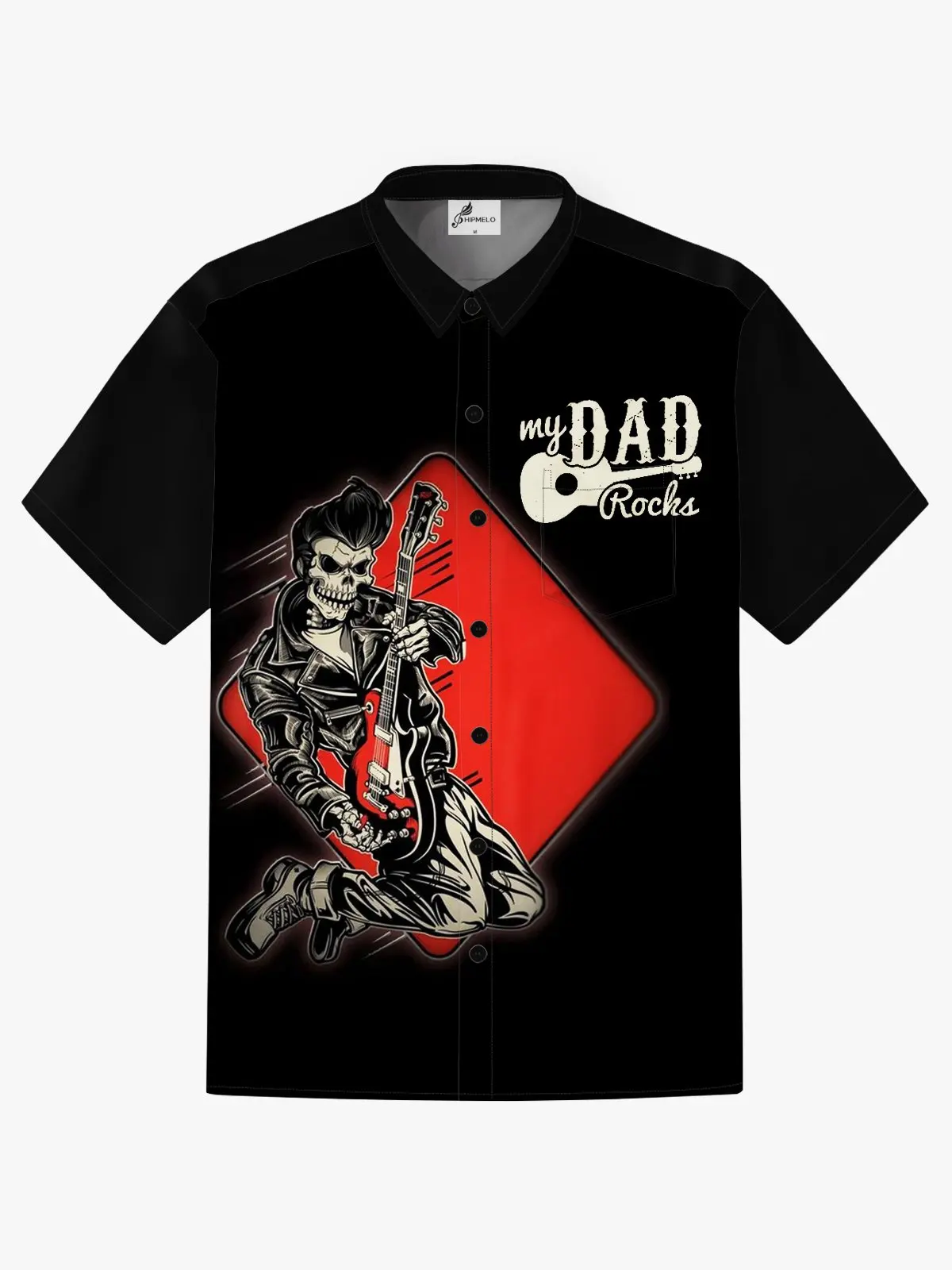 thumbnail image 1 of Camisa de calavera para hombre, camisa con estampado 3D de roca, de secado rápido, camisetas de manga corta, ropa informal de verano para hombre, camisas de moda callejera para niños, 1 of 5