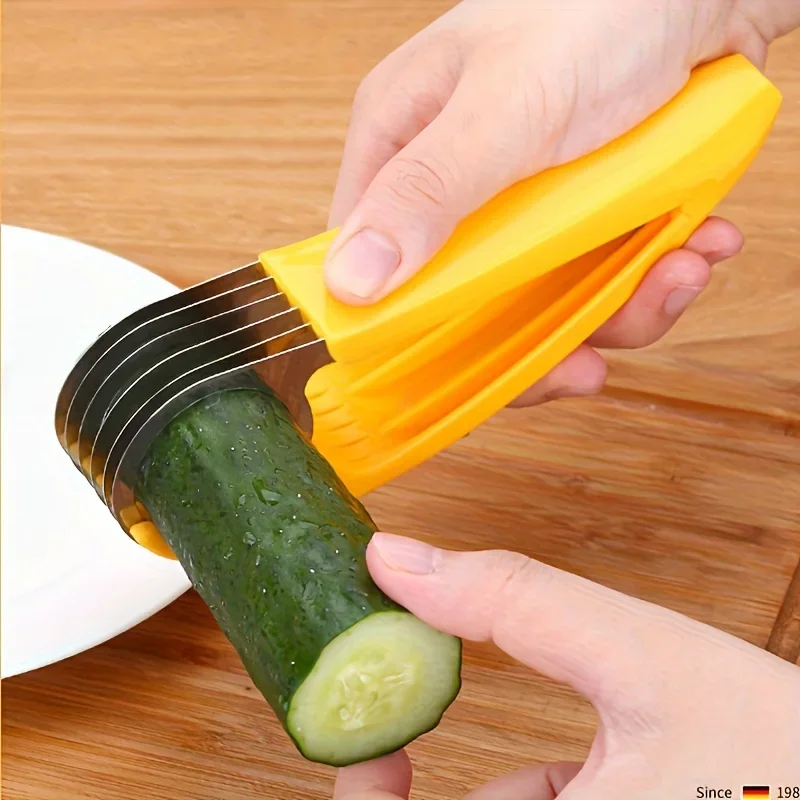 1 Stainless Steel Banana And Cucumber Slicer for Grilling And Outdoor Cooking Kitchen Gadgets Kitchen Accessories