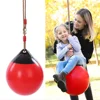 1Pc Inflatable Buoy Ball Swings Set with Rope Swing Seat for Tree Outdoor Indoor Playground Background Ball (Random Color) 4