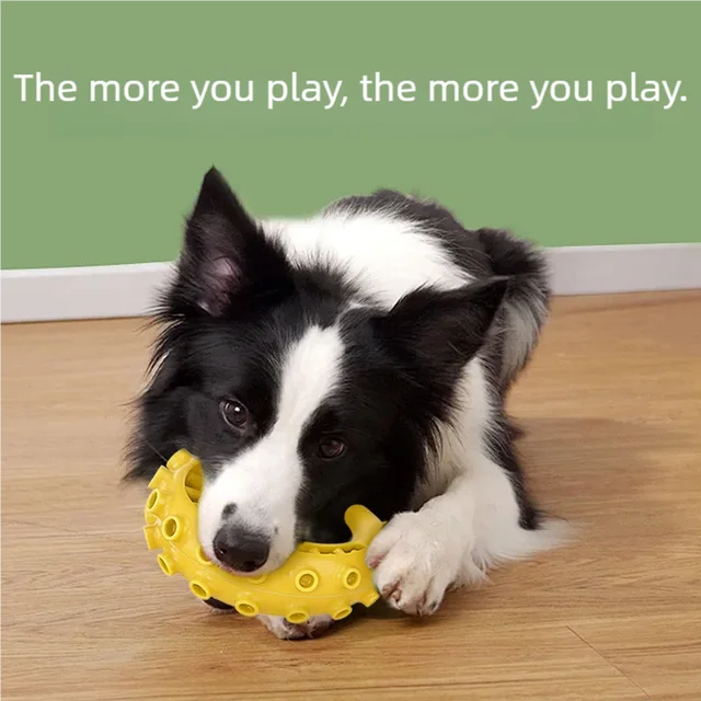 TPR Dog Chew Toys Bite Resistant for Small Medium Dogs Teeth Cleaning Interactive Toys Non Toxic Safe Pet Supplies for Chewing 5