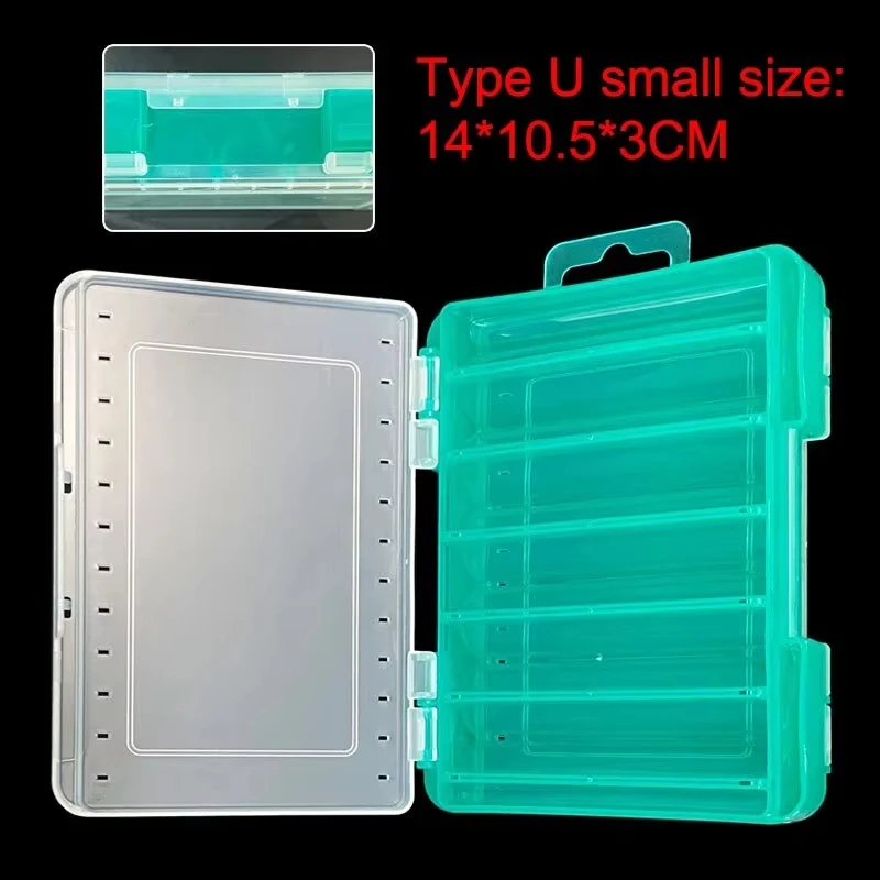 Fishing Accessories Box U Size Wooden Shrimp Box Bait Storage VIB Minobo Climb Transparent