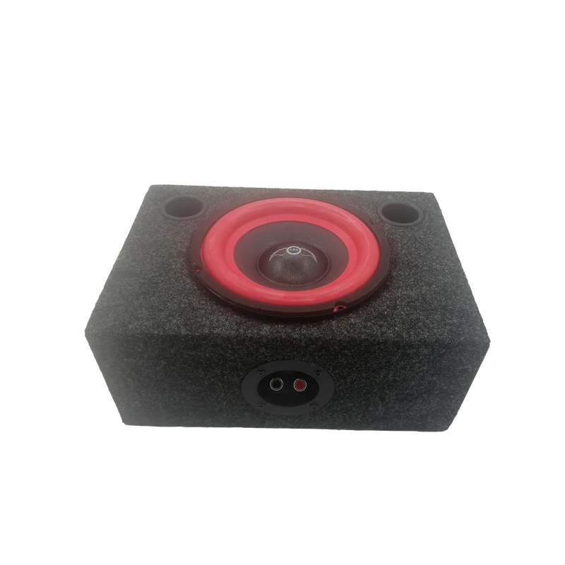 1 Set 400watts 8-Inch 4 ohm New Ultra-thin Passive Speaker Subwoofer Wooden Box Square MDF Felt Car Modified Junction Box