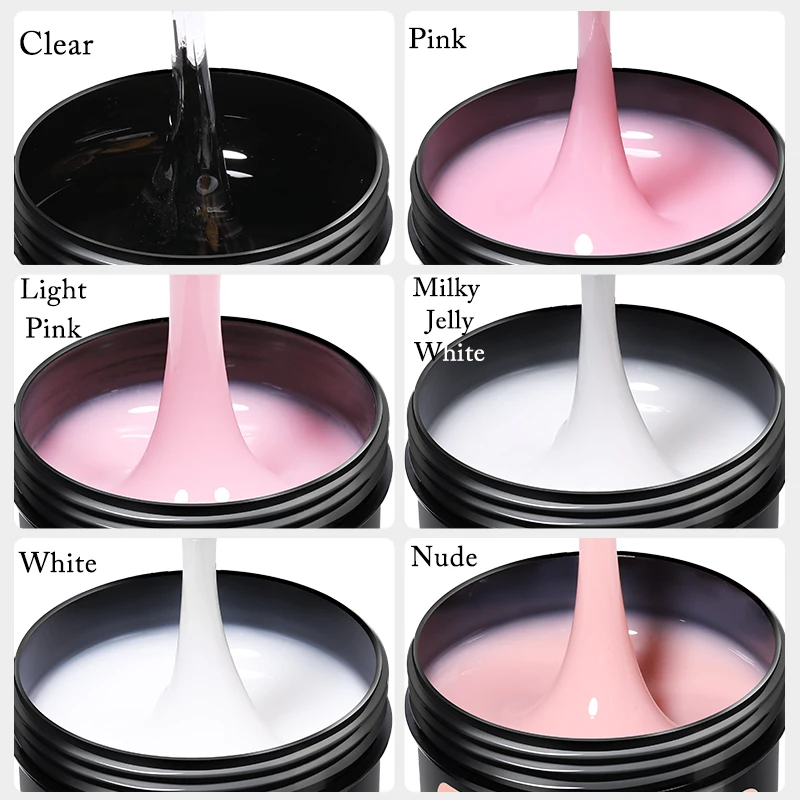 UR SUGAR 150g Extension French Acrylic Gel Soak Off UV LED Camouflage Color Hard Gel Jelly Fast Dry Nail Building Extend Gum Gel 2