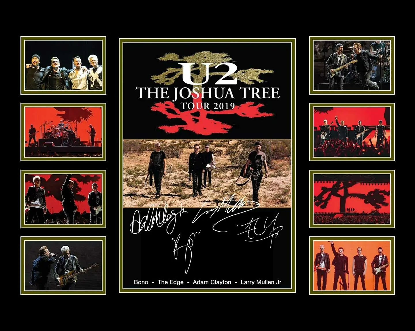U2 Chevy Tree Tour 2019 Album Musicale Firma Poster Stampa Memento Art Silk Poster Wall Art Pittura Decorativa Per La Casa