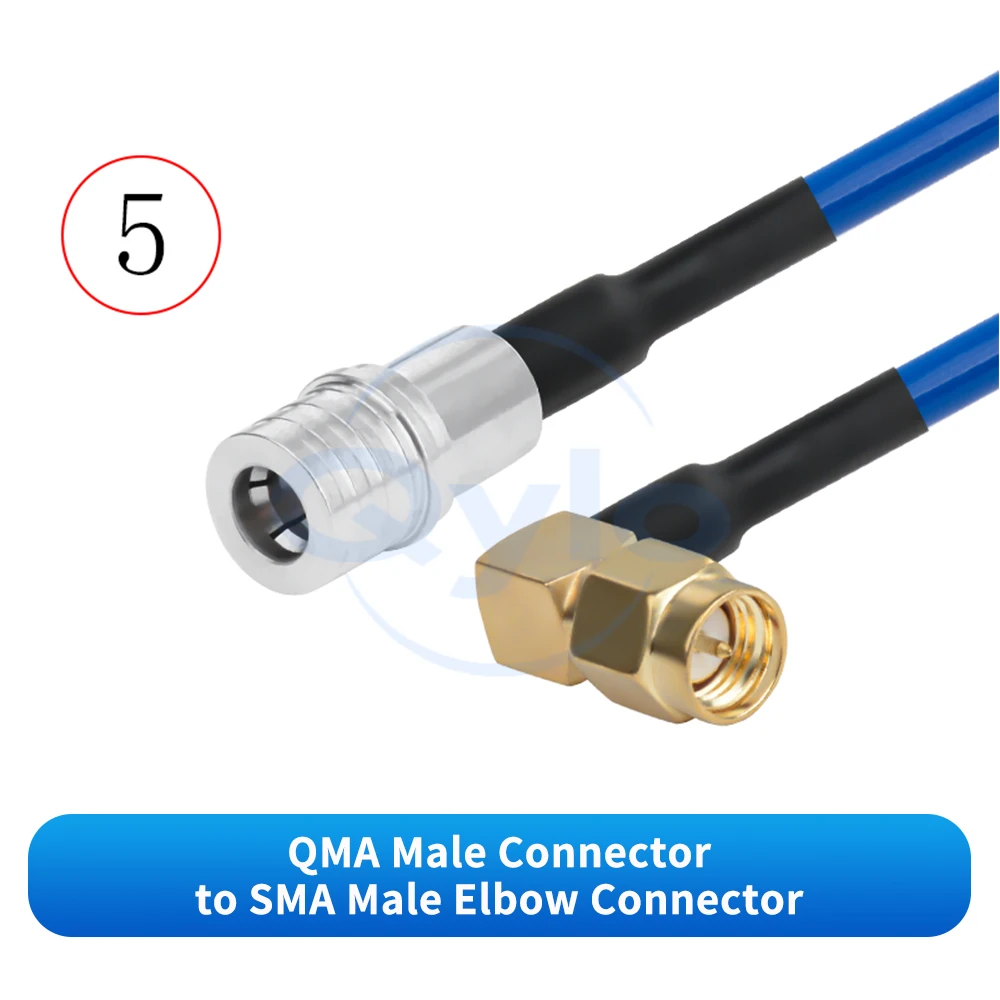 (1 Stück) QMA zu SMA RF-Testkabel RG142-PUR Hochflexibles Kabel QMA zu SMA Stecker/Buchse Hochfrequenzkabel QMA zu SMA Kabel – Detail 7