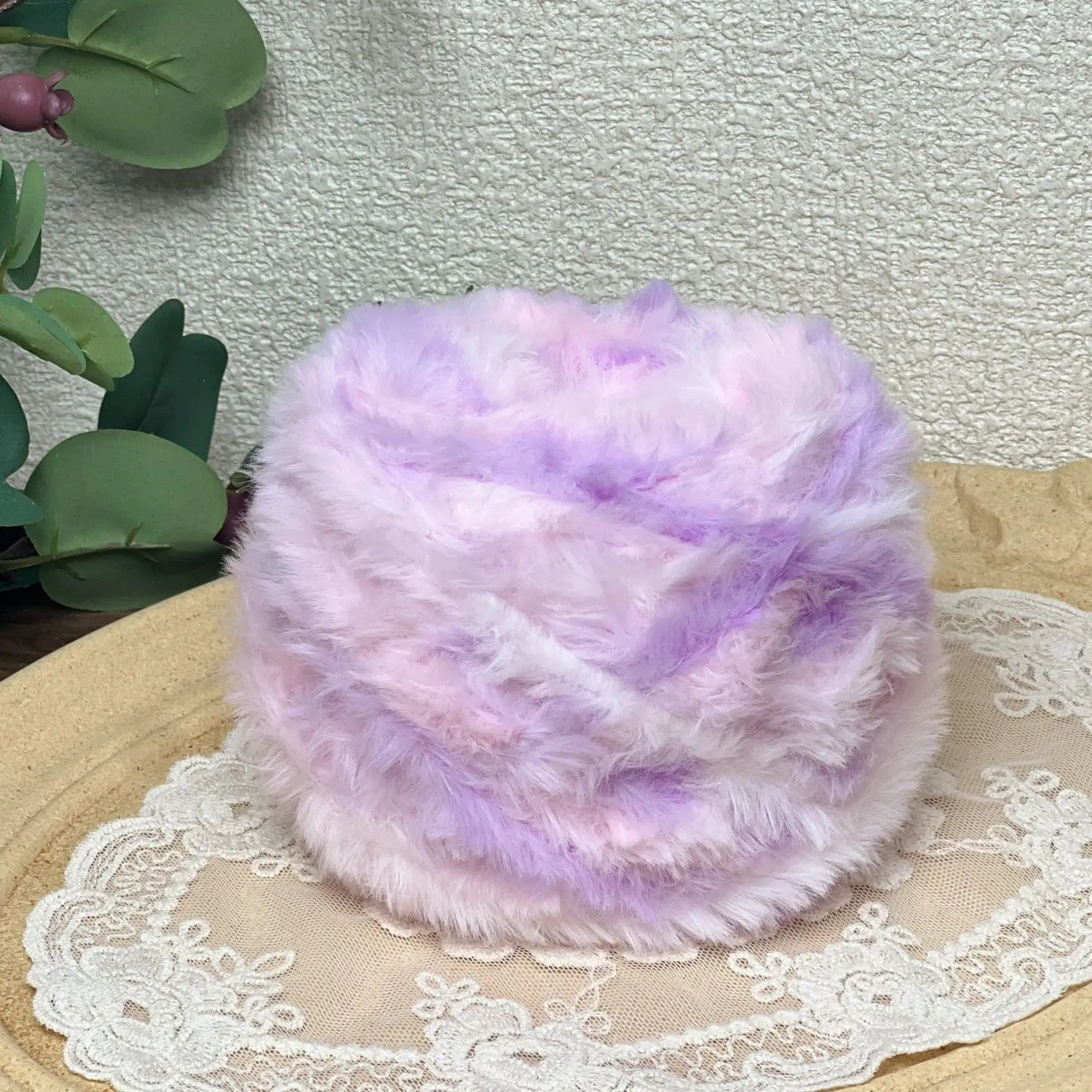 100g Colorful Dyed Fur Thread, DIY Hand Woven Faux Mink Fur Hat, Scarf, Bag, Soft and Close Fitting Winter Warmth Artifact 5