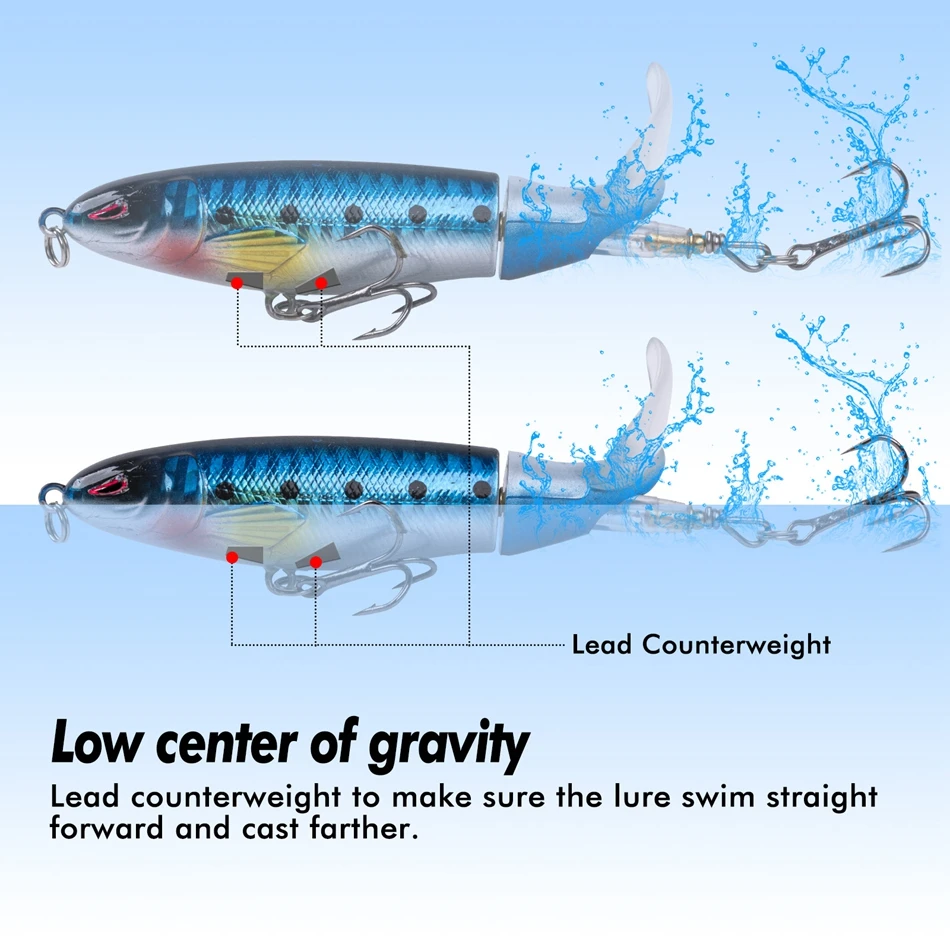 Whopper Popper Fishing Lures  Fishing Lure Floating Popper