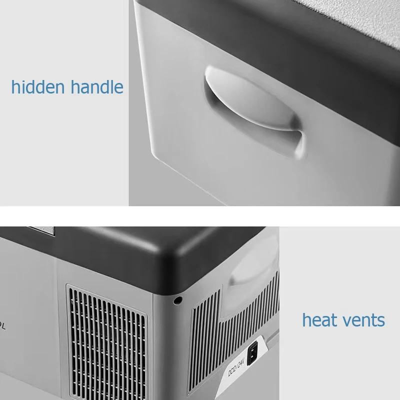 20L Portable Car Refrigerator 12V/24V Compressor Fridge Freezer Cooler Ice Box Quick Refrigeration Travel Outdoor Picnic Cooler