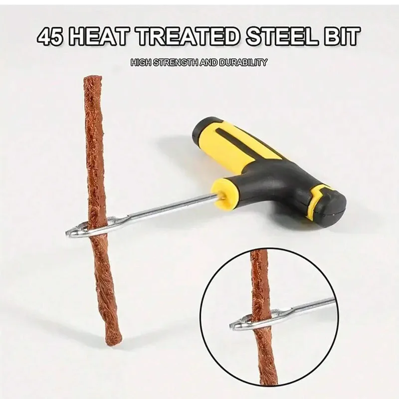 Car Tire Repair Tool, Car Motorcycle Tire Repair Tool Kit - Easy Tire Repair, Universal Portable Tool - Suitable for Every Situa
