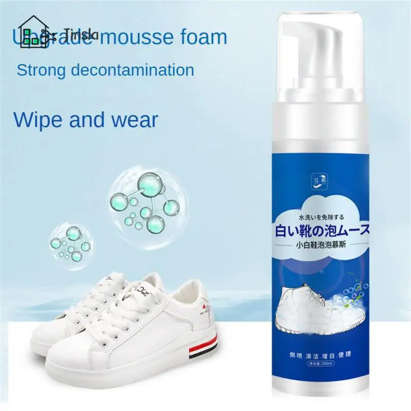 

Clean Whitening Detergent Foam Mousse Shoe Washing Artifact Shoes Cleaner White Shoe Cleaning Agent Strong Decontamination