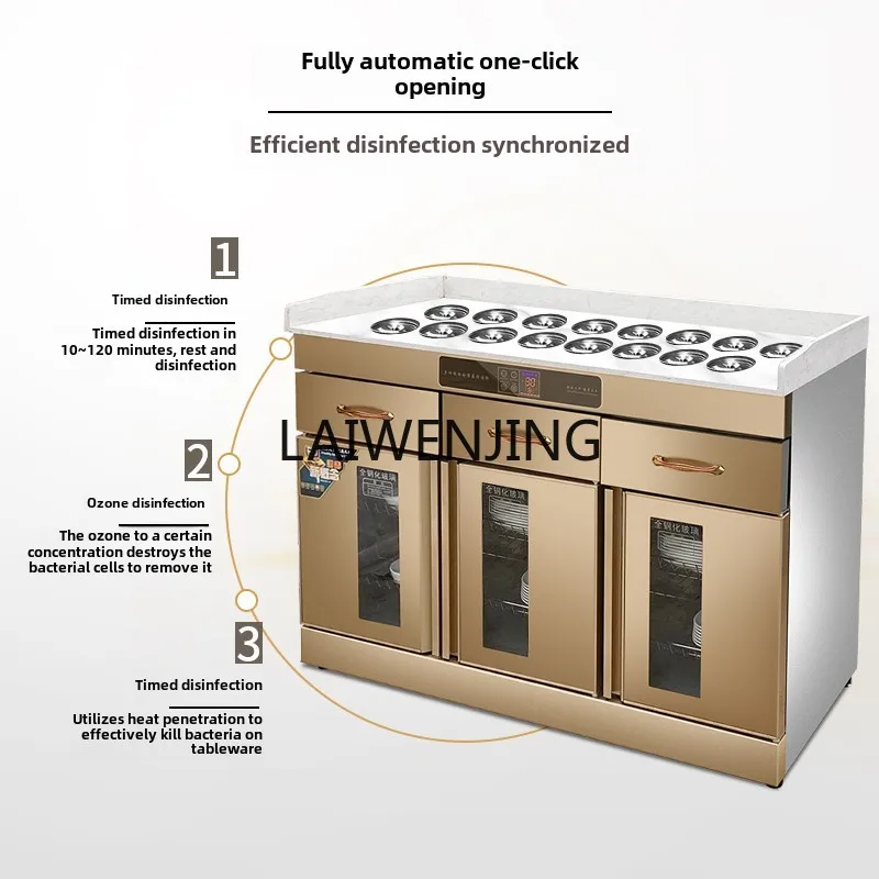 SGF tea disinfection cabinet commercial catering seasoning double door stainless steel cupboard