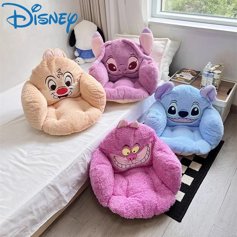 

Disney Stitch Angel Chipmunk Plush Cushion Comfortable Cartoon Sitting Stuffed Seat Cushion For Chair Floor Warm Butt Home Decor