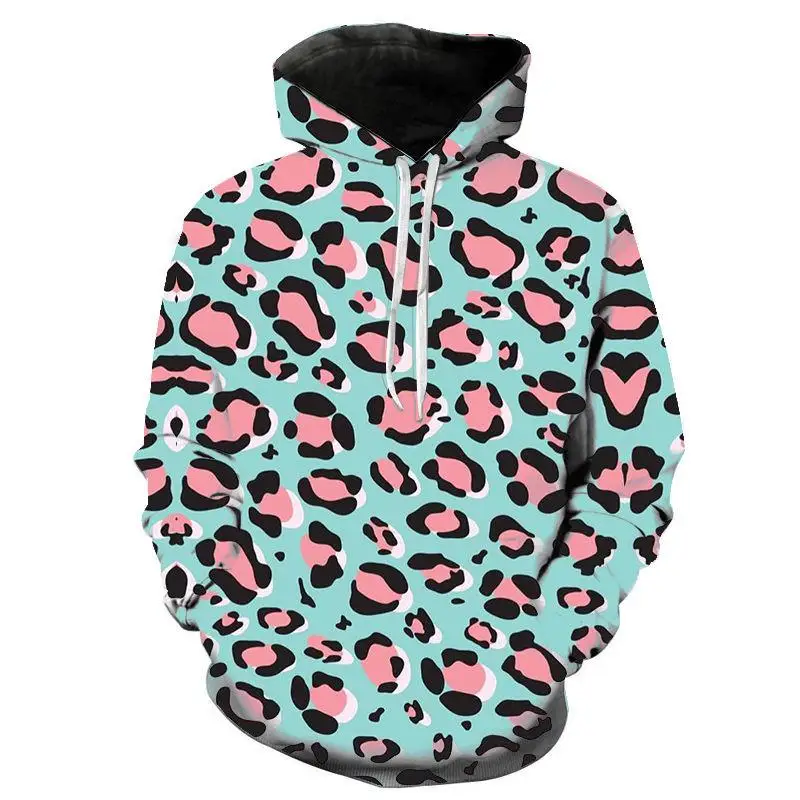 

3d Printed Sweatshirt Leopard Print Men's Women's Children Cool Fashion Street Style Excellent Hoodie Boys, Girls Jacket Top