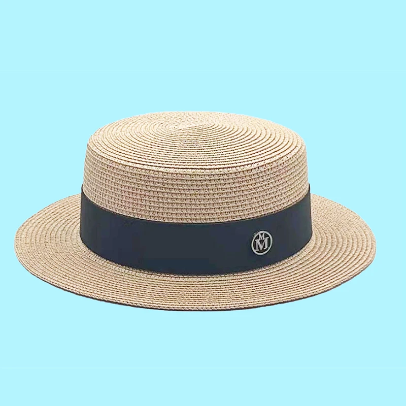 

Summer Hat For Women Panama Hat Summer Beach Hat Female Casual Lady Girls Flat Brim Straw Cap Girls Sun Hat Chapeu Feminino