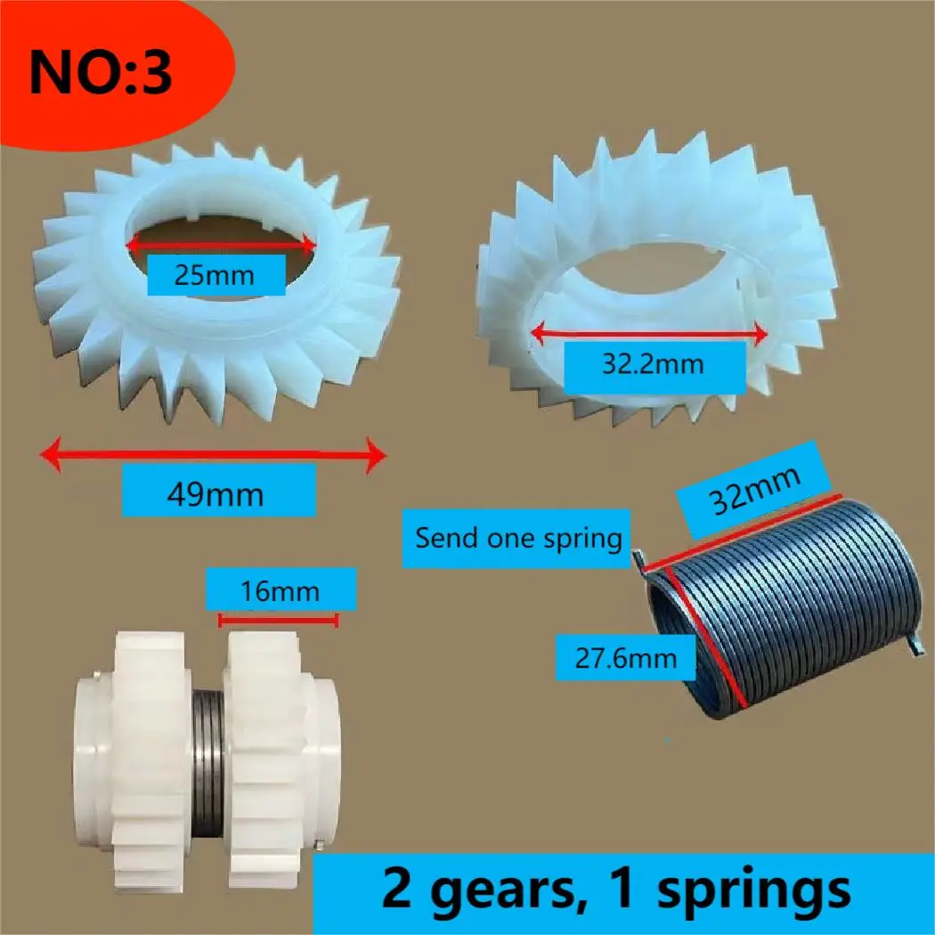 Washing Machine Clutch 1Pc Fully Automatic Washing Machine Clutch White Plastic Gear Ratchet Bidirectional Gear Spring Accessories