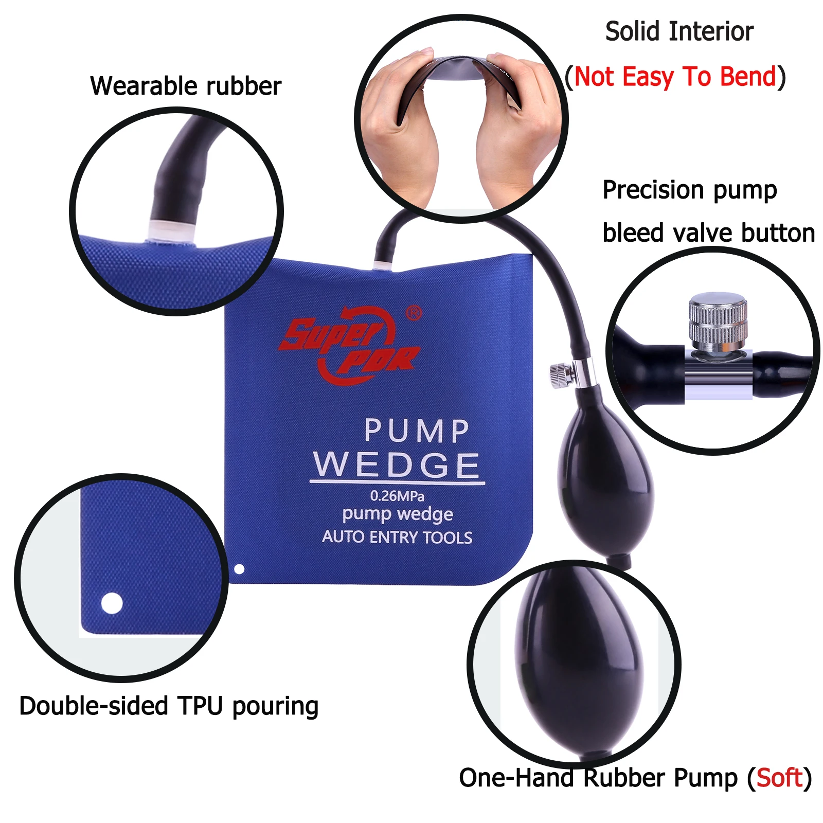 Air pump wedges lock pick set air wedge bag locksmith tools lock pick tools locksmith extractor tools lock repair tool PDR Locksmith Supplies Pump Wedge Auto Entry Tool Locksmith Tools Air Wedge Lock Opening Tools Lock Pick Set for Open Door