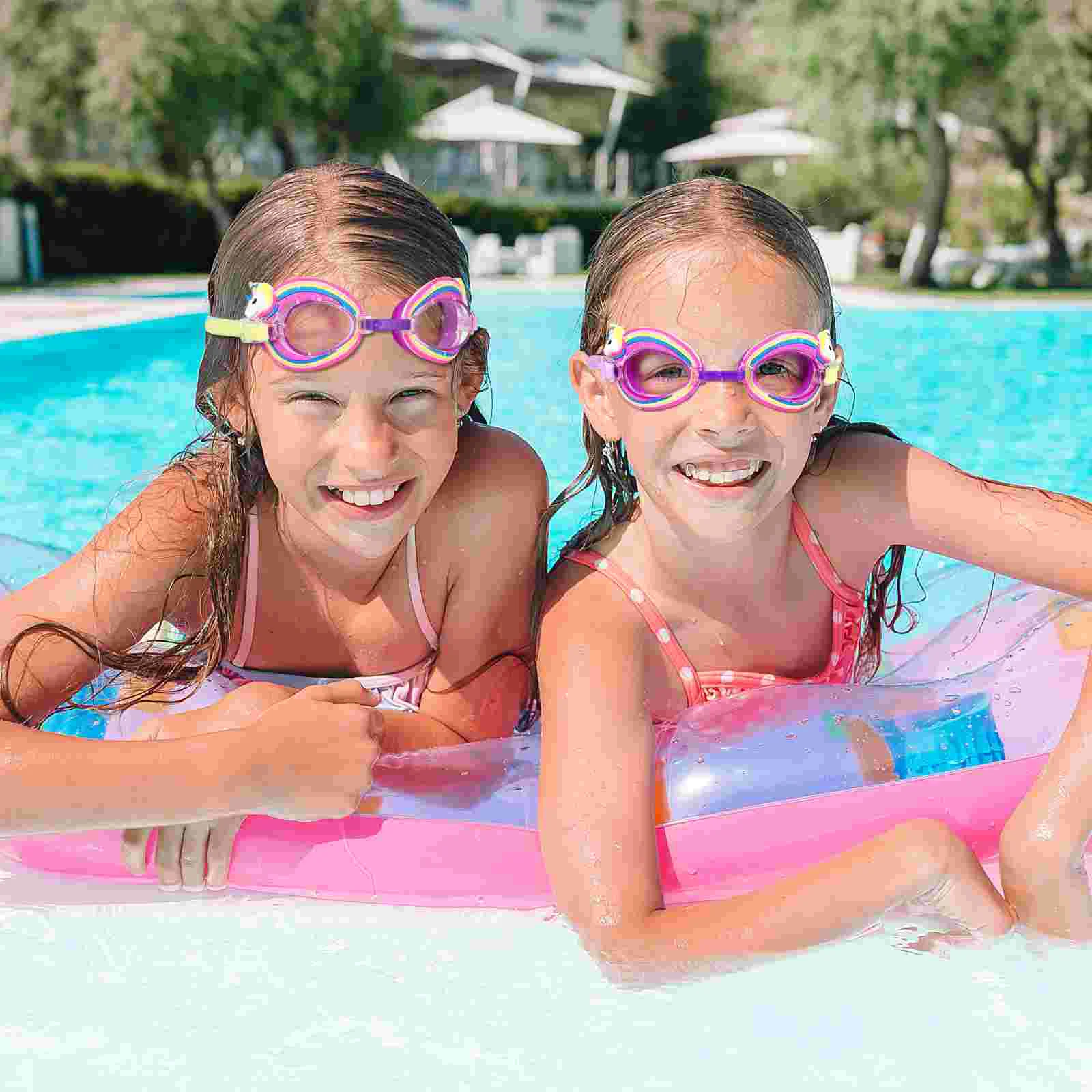 

Children's Swimming Goggles for Kids Glasses Fog-free Adjustable Children’s Silica Gel