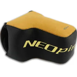 Compact Neoprene Camera Bag - Soft Protective Case (Brown)
