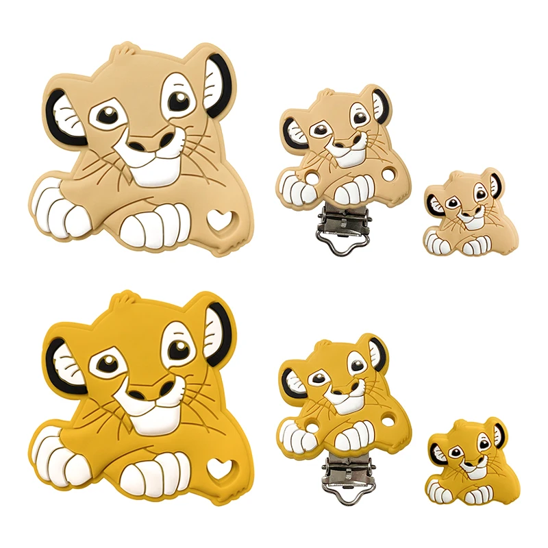 Silicone Beads Teether DIY Accessories For Baby Simba 1/3/10pcs teething toys teething beads