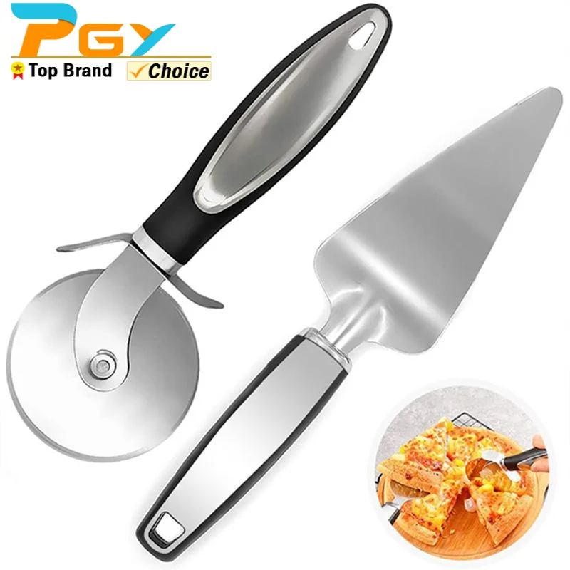 Stainless Steel Kitchen Pizza Cutter Wheel Server Tools