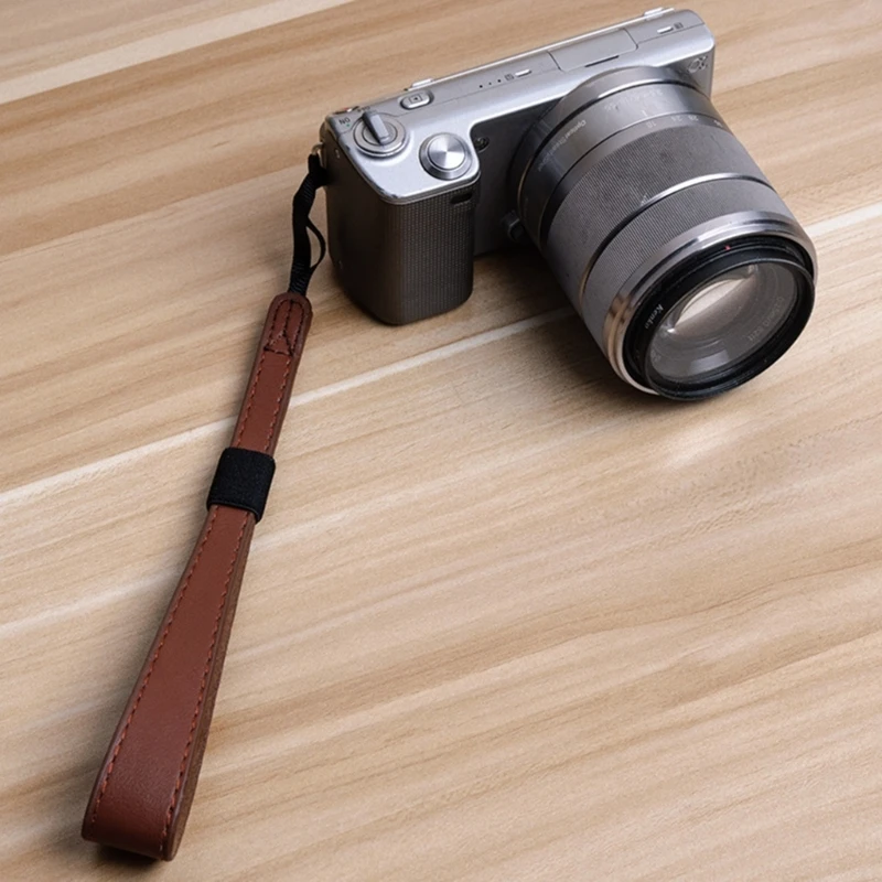 Premium Leather Camera Wrist Strap and Hand Grip Wristband