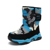 2022 Style Kids Snow Boot Winter Warm Fur Antiskid Outsole Plus Size 27 To 38 Children Boots for Girls Girls Shoes Pink Boots 1