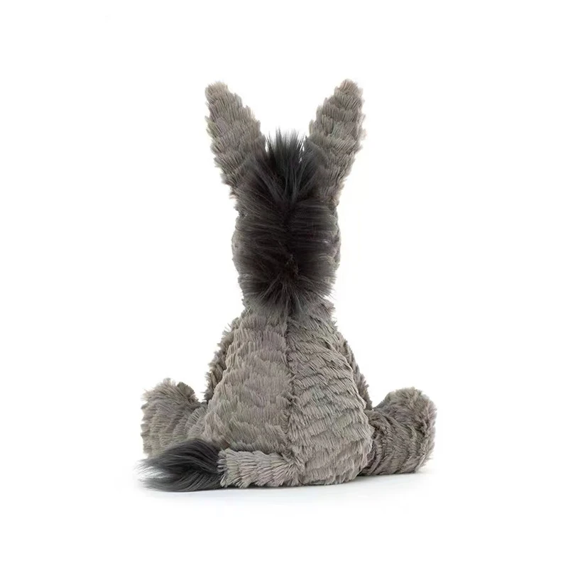 23/40/60CM 귀여운 Burro Peluche 장난감 사랑스러운 회색 당나귀 봉제 인형   생일 룸 장식 선물을위한 부드러운 동물 박제