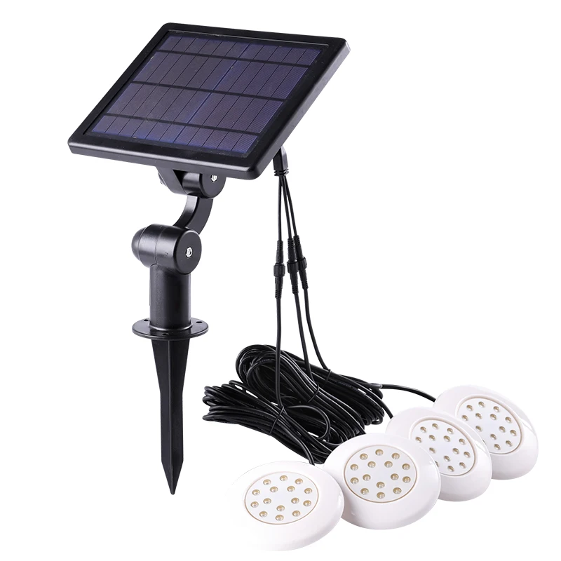 Waterproof LED Underwater Solar Pool Fishing Light IP65 1 feed 4 RGB Color Changeable Green Blue Swimming Pool Lighting Lamps mars2 pro lcd light curing 3d printer accessories 2k screen release film printing platform feed tank