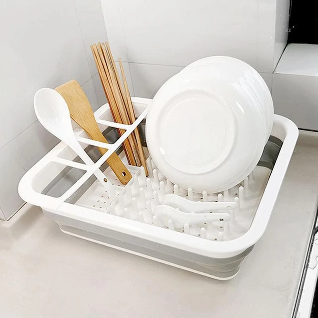 Kitchen Foldable Dish Plate Drying Rack Organizer Drainer Plastic Storage  Holder Home Washing Great Kitchen Sink Dish frame MM - AliExpress