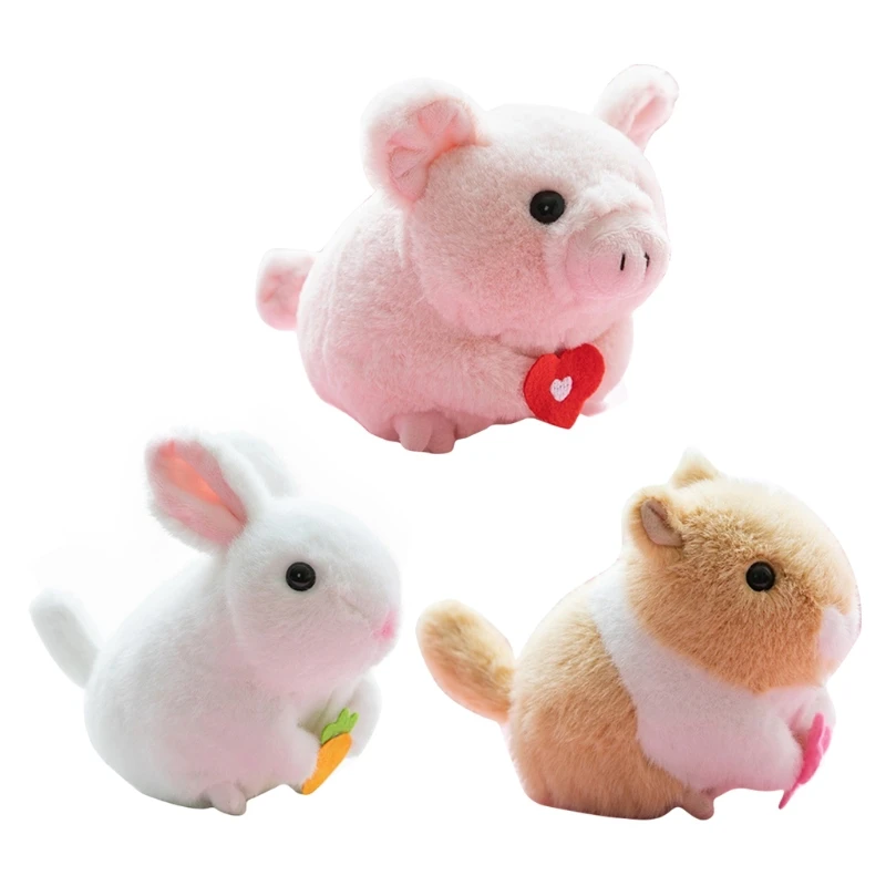 

18cm/7inch Stuffed Wind-up for Doll Plush PP Cotton Toy Christmas Tree Ornament